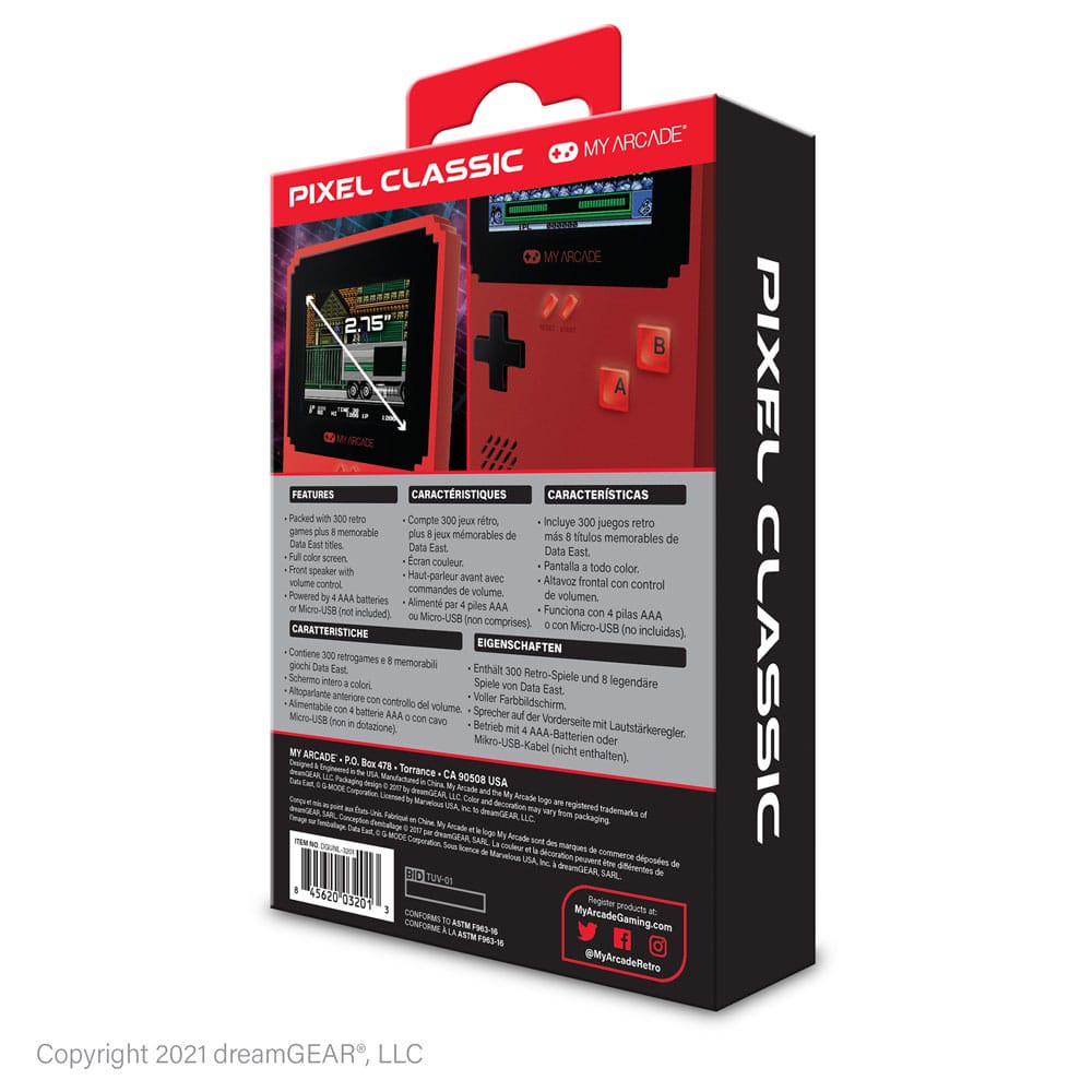 My Arcade tragbare Spielkonsole Pixel Classic  