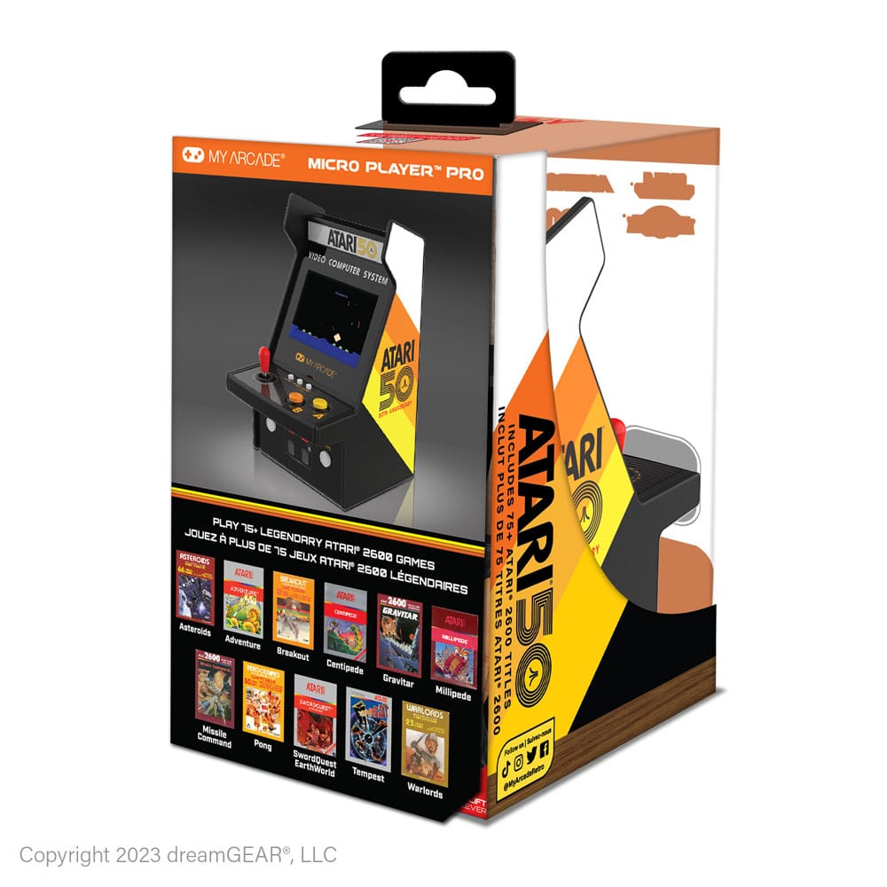 Atari tragbare Spielkonsole Retro Arcade Micro Player Pro 