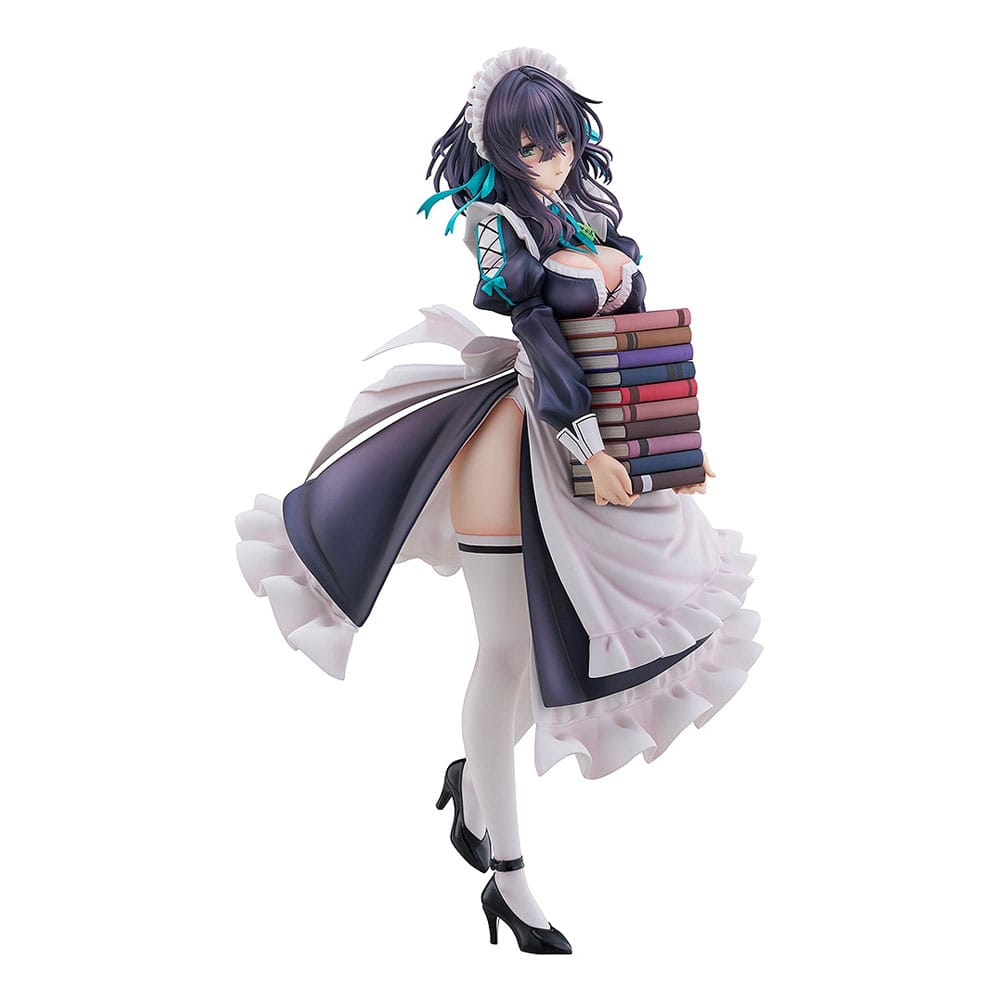 Original Illustration PVC Statue 1/6 Maid Maison Hanikami Kanojo Hikage Chigami Illustration by Piromizu 28 cm    
