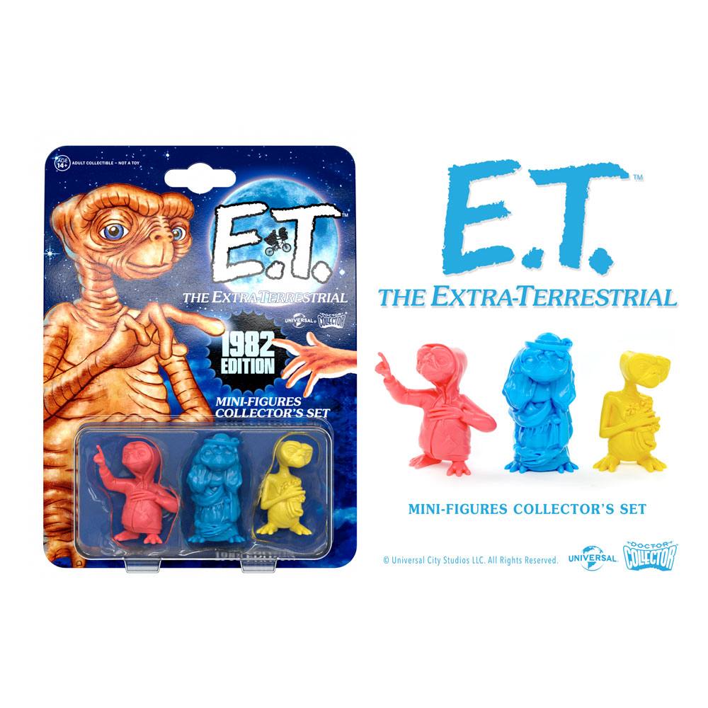 E.T. Der Außerirdische Collector's Set Minifiguren 3er-Pack 1982 Edition 5 cm 