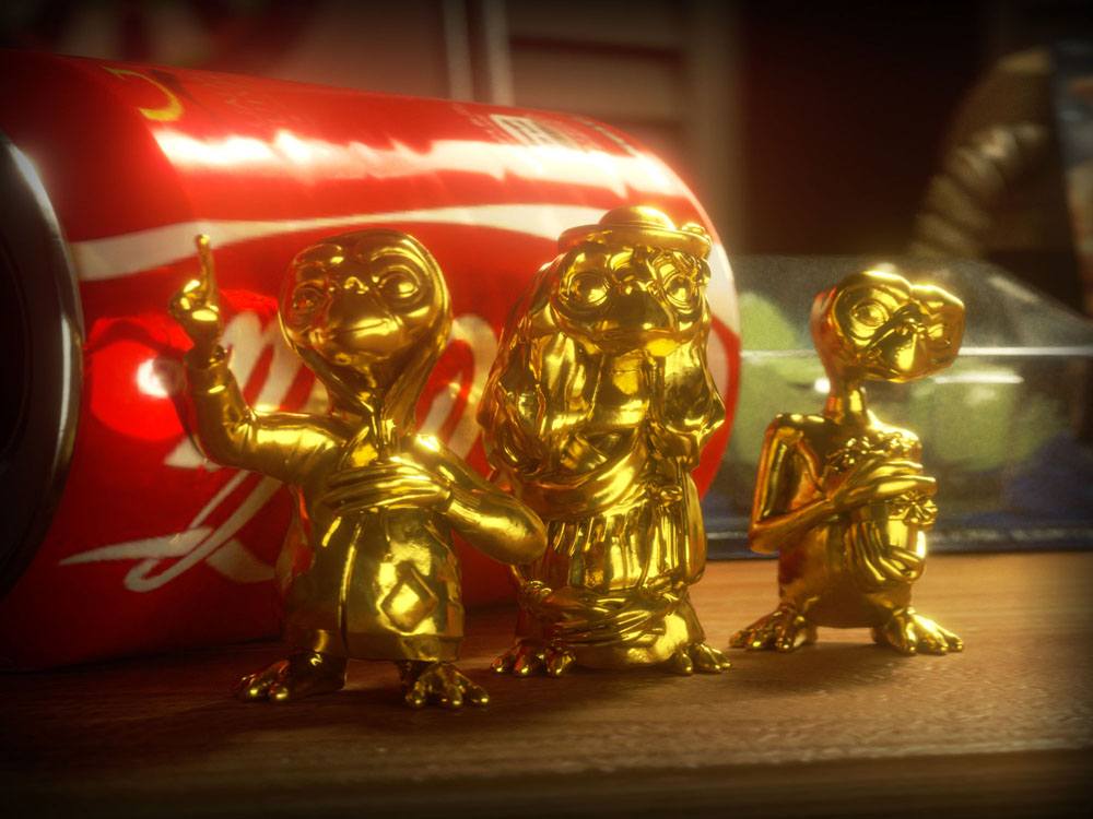 E.T. Der Außerirdische Collector's Set Minifiguren 3er-Pack Golden Edition 5 cm 
