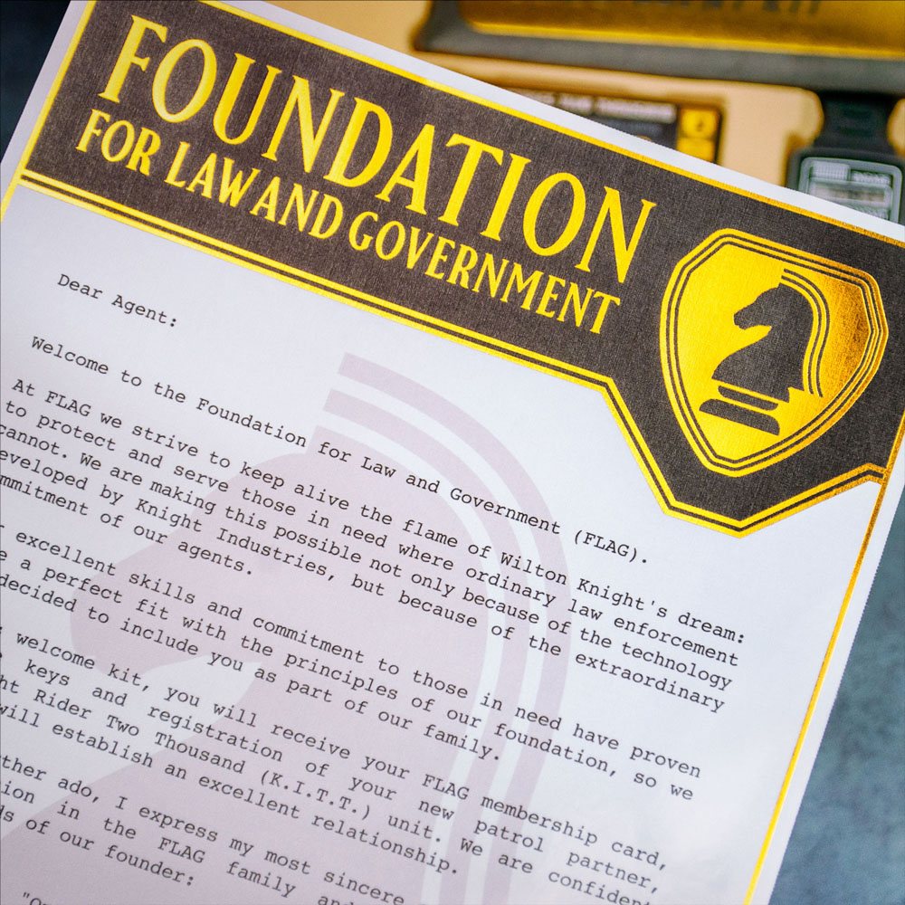 Knight Rider Geschenkbox F.L.A.G Agent Kit 