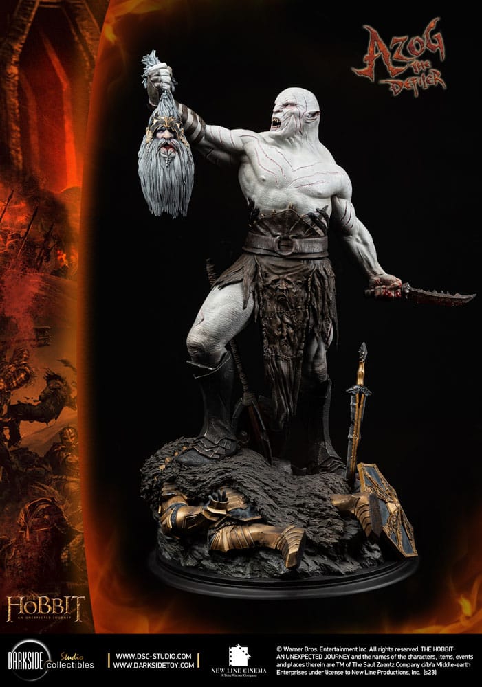 Der Hobbit QS Series Statue 1/4 Azog The Defiler John Howe Signature Edition Edition 68 cm