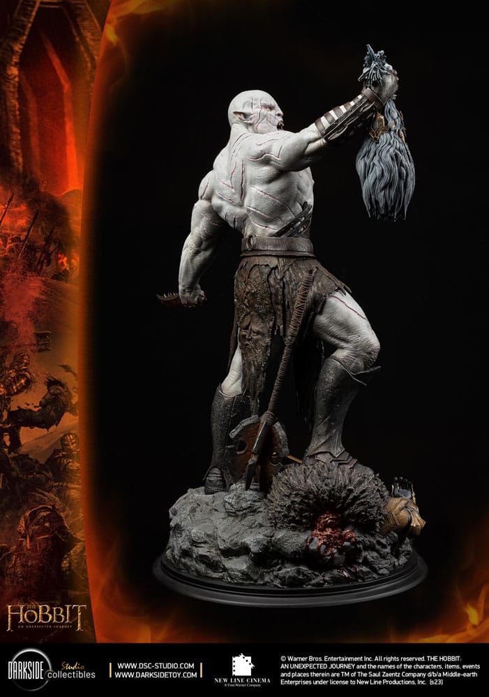 Der Hobbit QS Series Statue 1/4 Azog The Defiler John Howe Signature Edition Edition 68 cm
