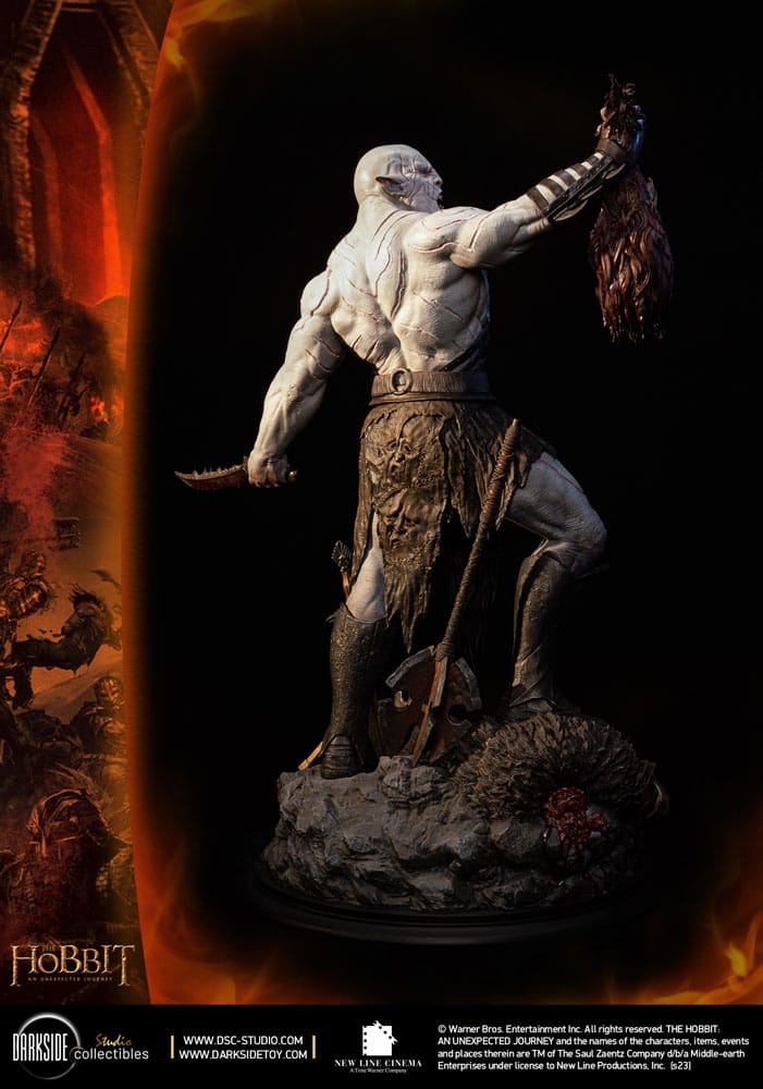 Der Hobbit QS Series Statue 1/4 Azog The Defiler John Howe Signature Edition Edition 68 cm