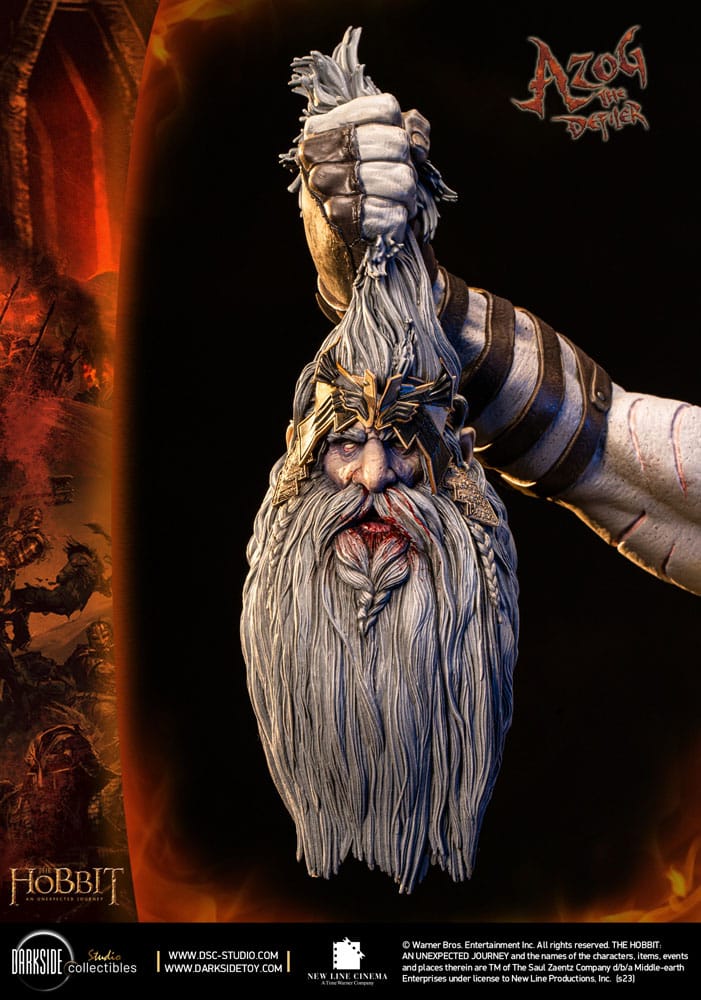Der Hobbit QS Series Statue 1/4 Azog The Defiler John Howe Signature Edition Edition 68 cm