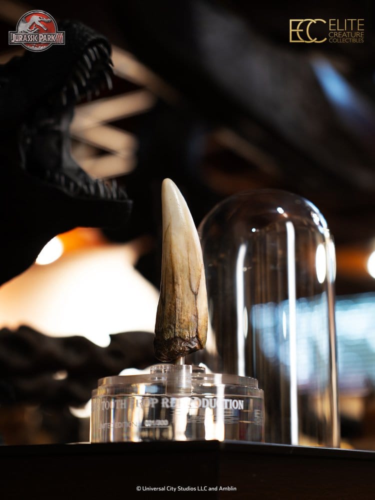 Jurassic Park III Prop Replik 1/1 Spinosaurus Zahn 14 cm