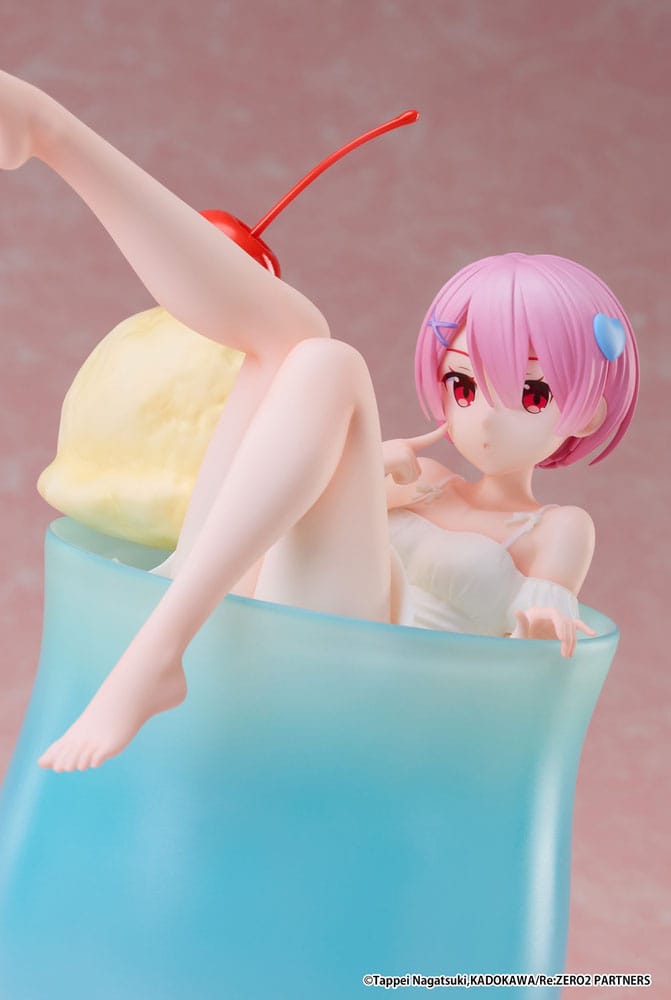 Re:Zero Starting Life in another World PVC Statue 1/7 Ram Cream Soda Ver. 21 cm         