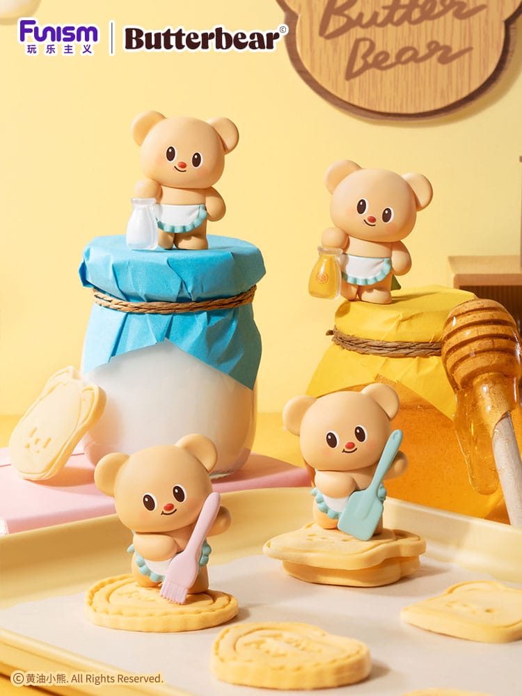 Butterbear Baked with Love Series Minifiguren 3er-Pack Chubby Face 10 cm Display (6)         