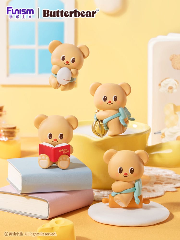 Butterbear Baked with Love Series Minifiguren 3er-Pack Chubby Face 10 cm Display (6)         