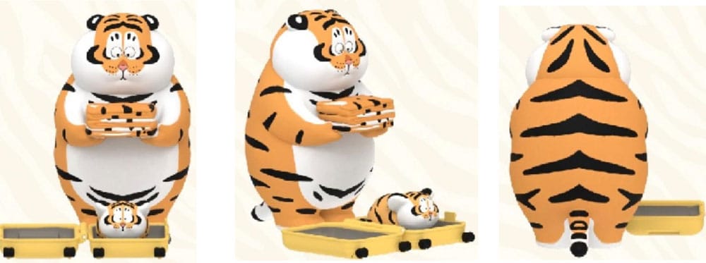 I Am Not Fat Tiger Roaring Love Series Minifiguren 9 cm Display (8)    