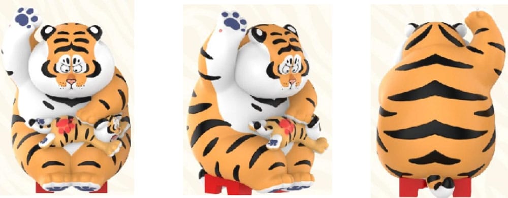 I Am Not Fat Tiger Roaring Love Series Minifiguren 9 cm Display (8)    