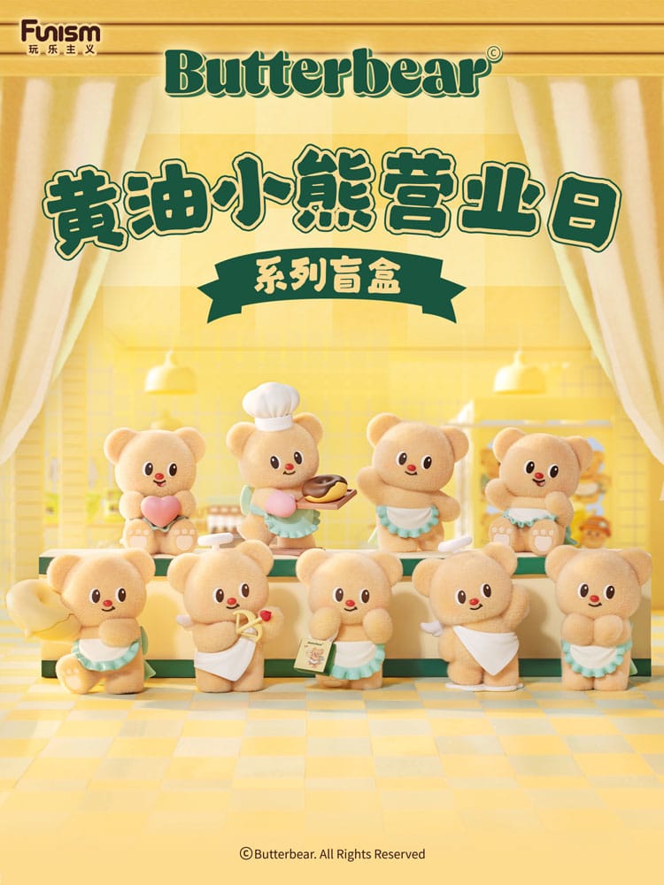 Butterbear Operating Day Series Minifiguren 10 cm Display (8)         