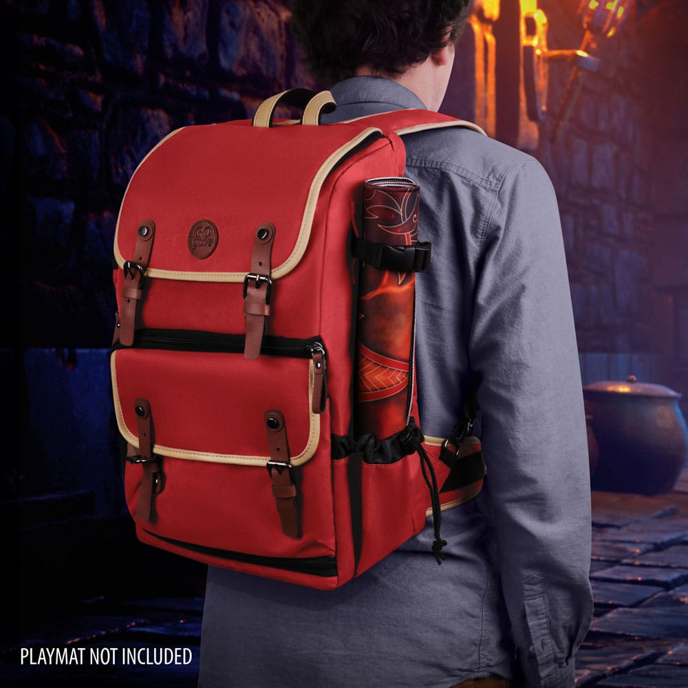 Enhance TCG Series Trading Card Backpack Designer Edition Red Full-size