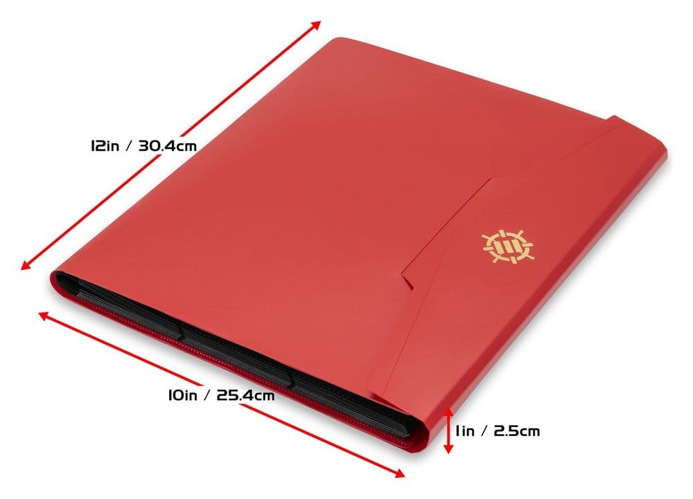 Enhance Binder 9 Pocket Kartenbinder Rot 30 x 25 x 3 cm
