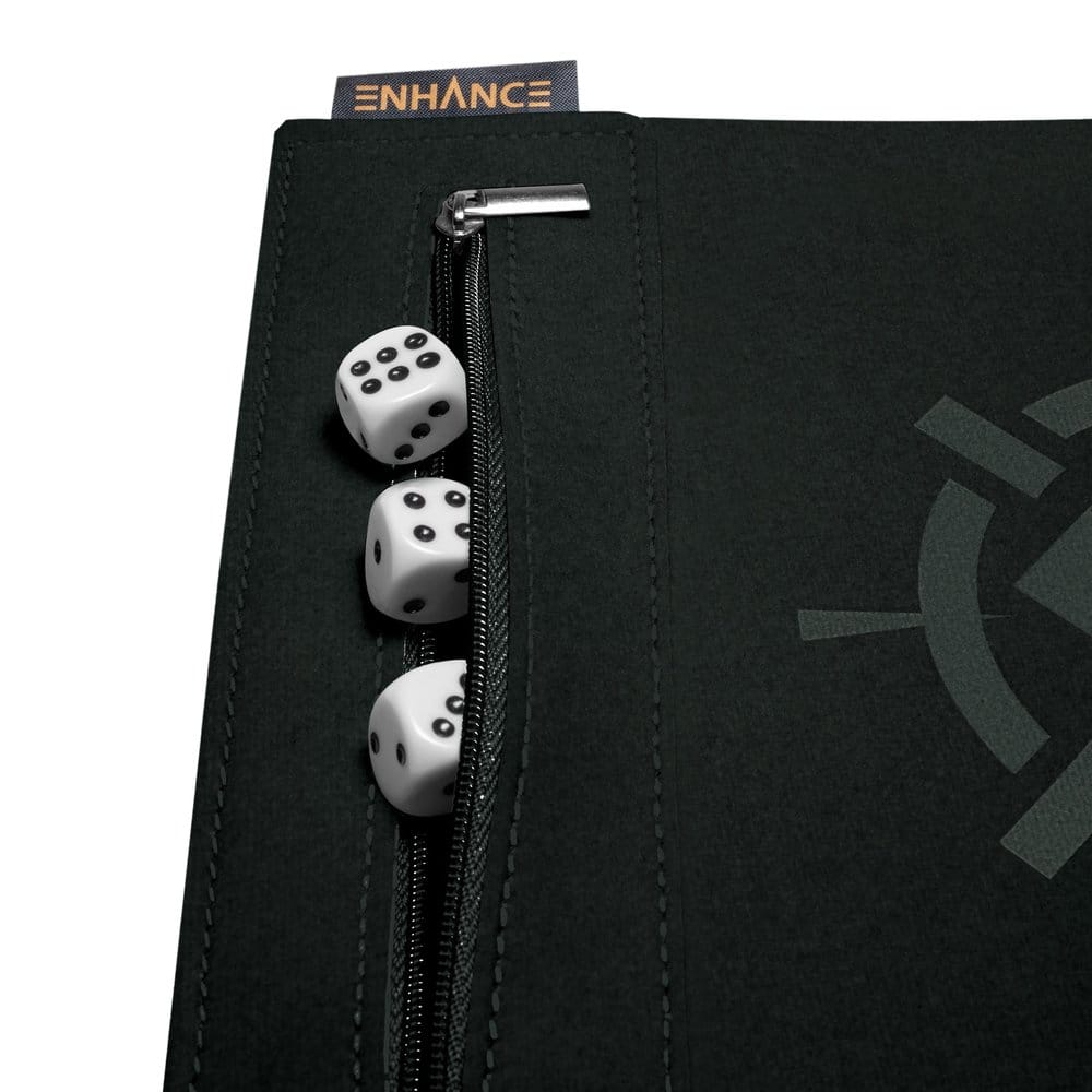 Enhance Tabletop-Zubehör Roll on a Scroll Würfel und Würfelmatte Weiß