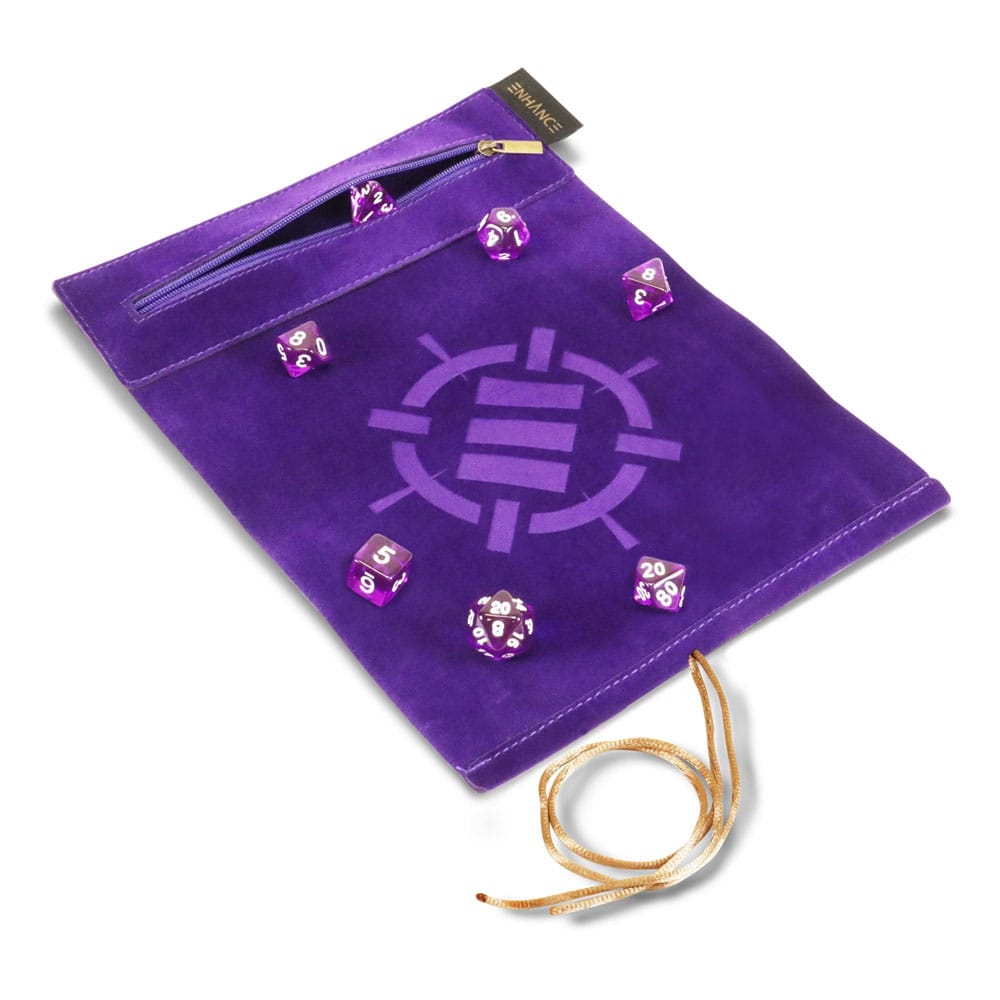 Enhance Tabletop Roll on a Scroll Würfeltasche mit Würfel Lila