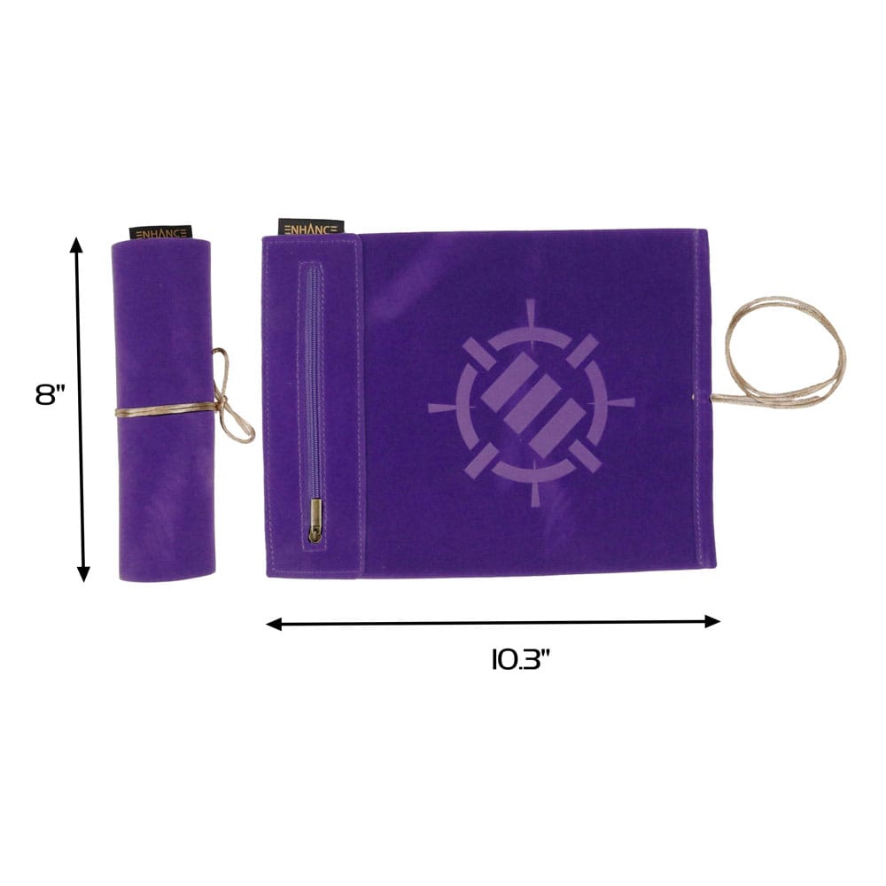 Enhance Tabletop Roll on a Scroll Würfeltasche mit Würfel Lila