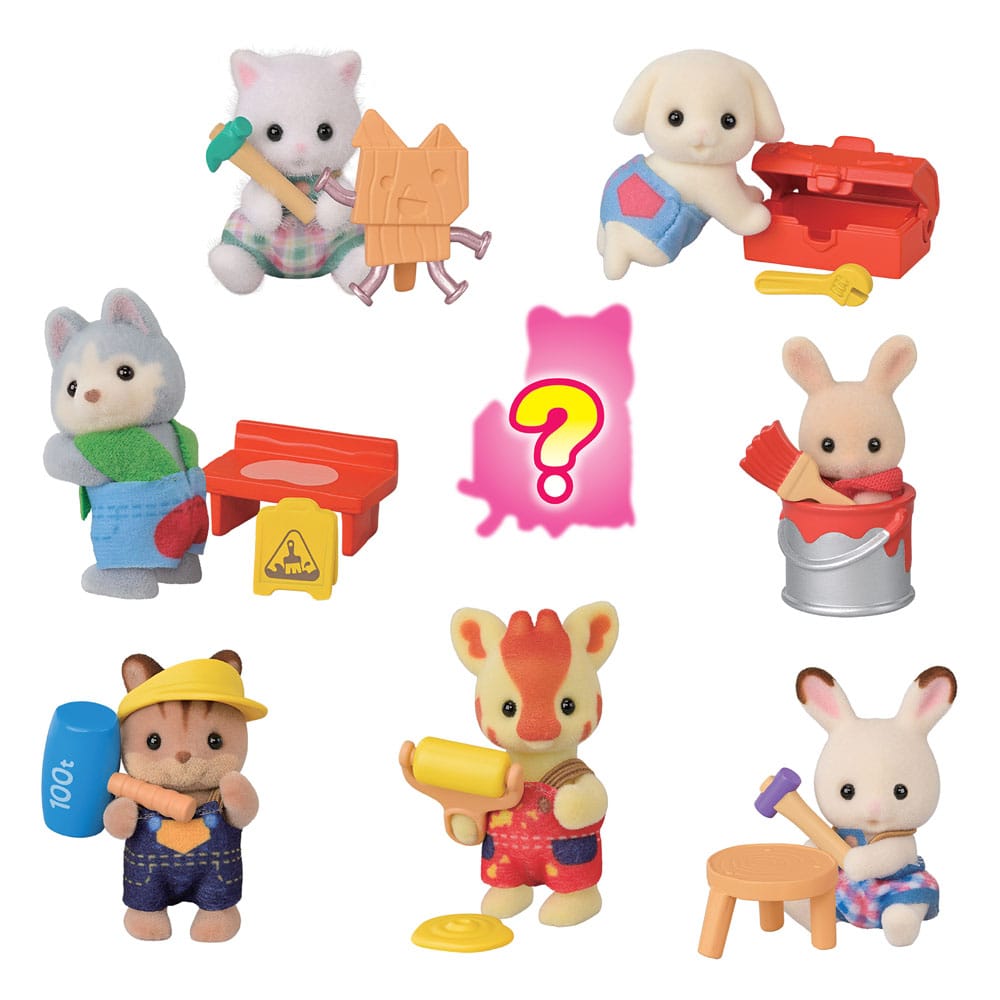 Sylvanian Families: Baustelle Babyfreunde Überraschungstüte Figur 5 cm 