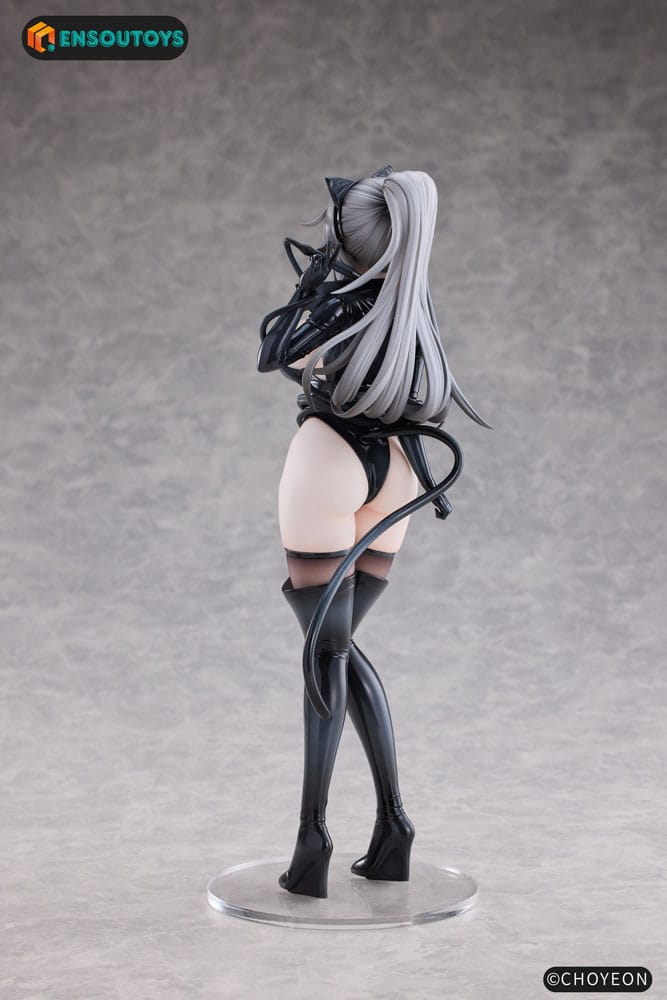Original Character Statue 1/6 Cat Woman Happy-chan Different Color Edition 27 cm
