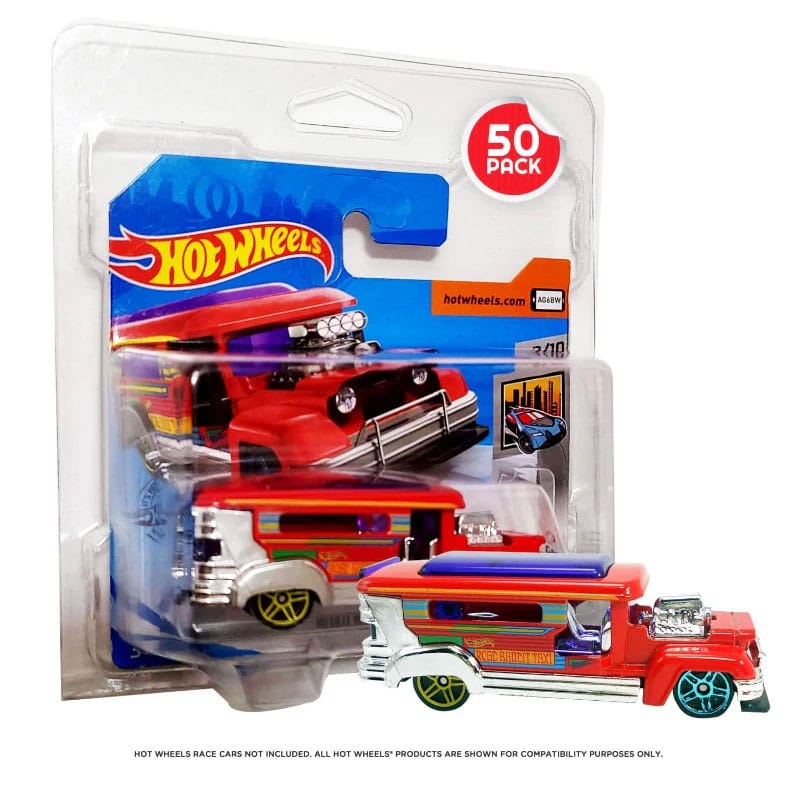 Hot Wheels European Series PET Blisters 50er-Pack für Short Card 