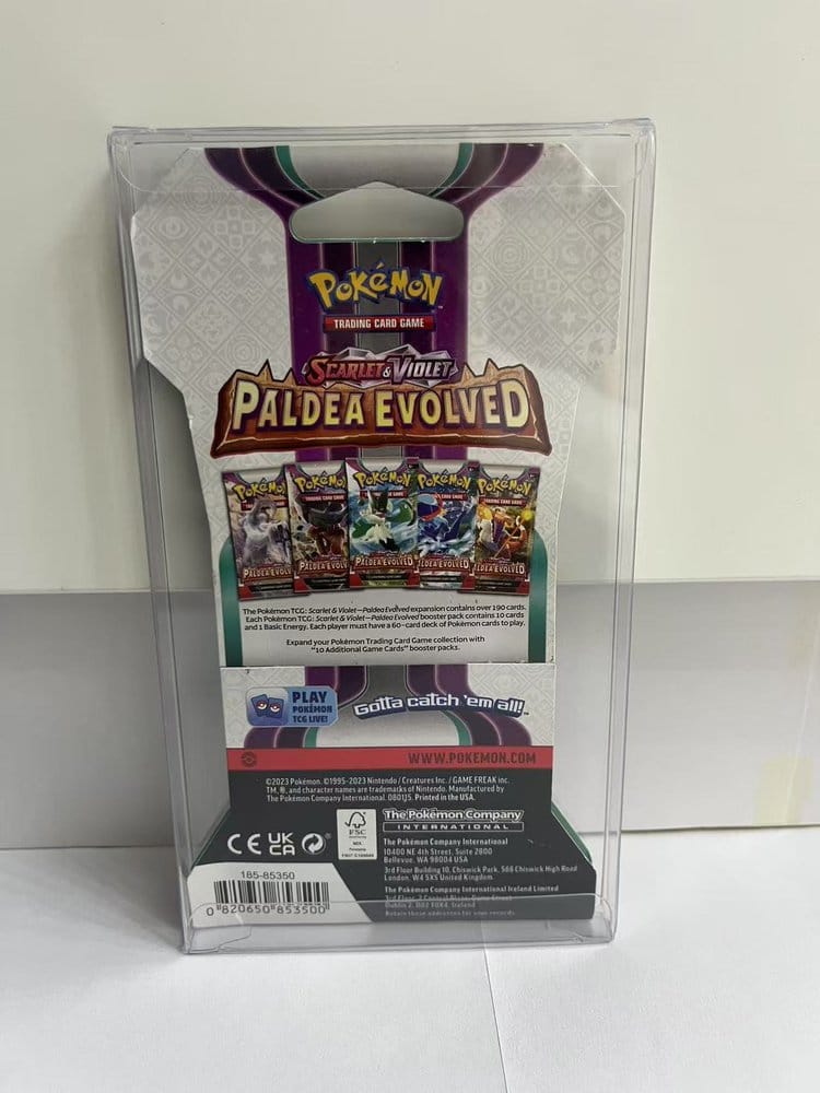 Evoretro PET Protektoren für Pokémon TCG Booster Pack 0 mm (10er-Pack)