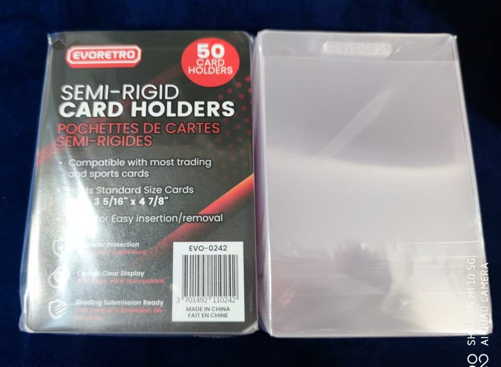 Evoretro Kartenhüllen 50er-Pack Semi-Rigid 8 x 12 cm