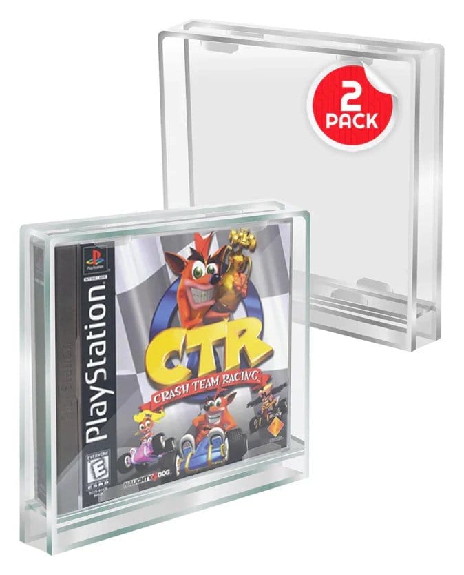 Acrylgehäuse 2er-Pack für PlayStation 1        