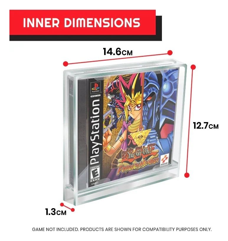 Acrylgehäuse 2er-Pack für PlayStation 1        