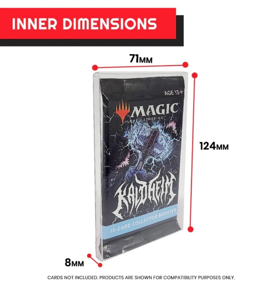 PET Gehäuse 10er-Pack für Booster, Magic, Yu-Gi-Oh Karten 