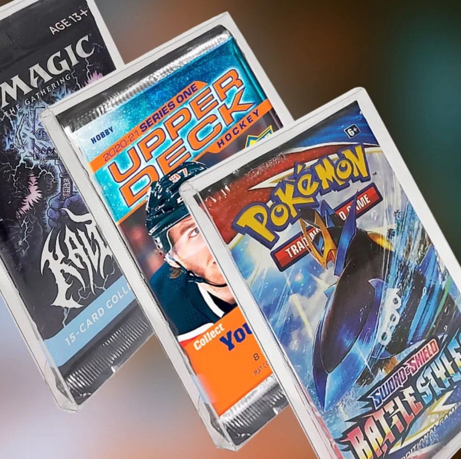PET Gehäuse 10er-Pack für Booster, Magic, Yu-Gi-Oh Karten 