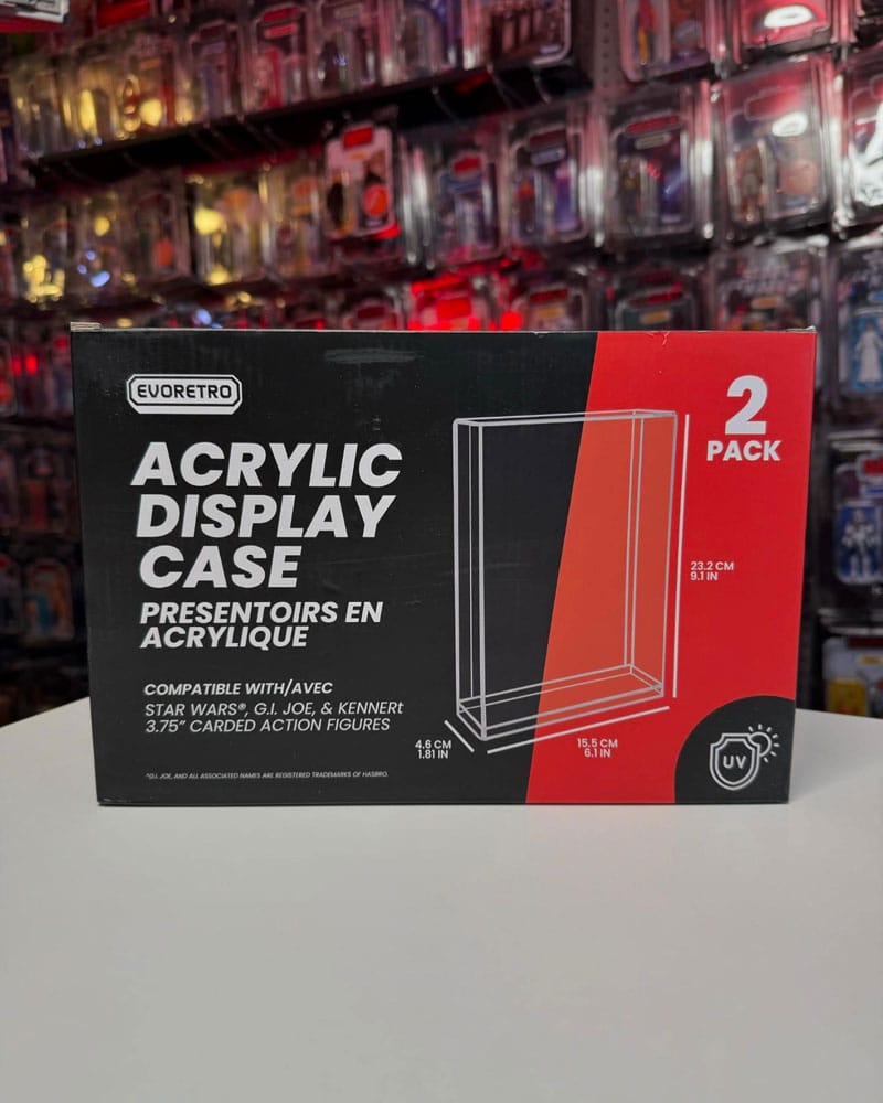 Evoretro Acryl Display Cases 2er-Pack für Actionfiguren 