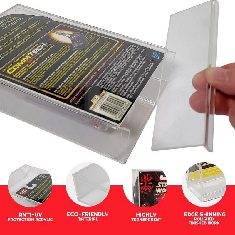 Evoretro Acryl Display Cases 2er-Pack für Actionfiguren 