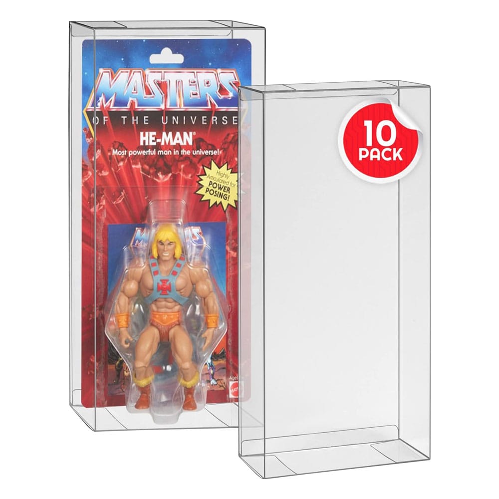PET Gehäuse 10er-Pack für Masters of the Universe Origins Power Posing (Carded) Box Figuren  