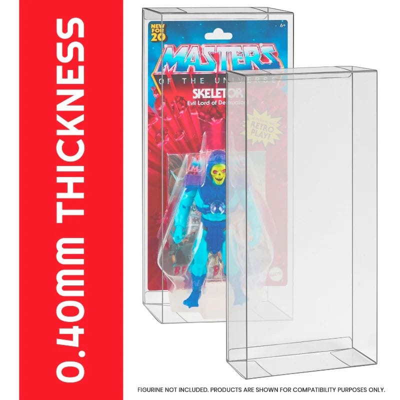 PET Gehäuse 10er-Pack für Masters of the Universe Origins Power Posing (Carded) Box Figuren  