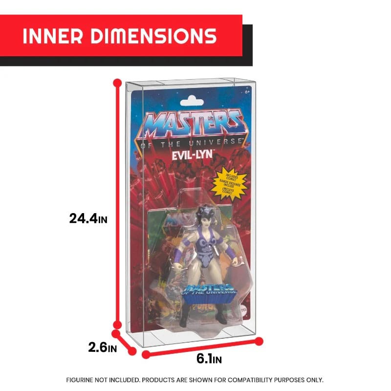 PET Gehäuse 10er-Pack für Masters of the Universe Origins Power Posing (Carded) Box Figuren  