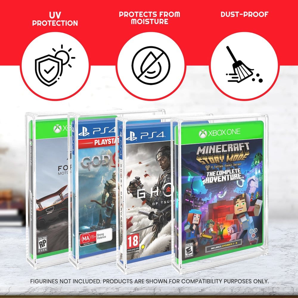 Acrylgehäuse 2er-Pack für PS3/PS4/Blu-Ray/XBOX One 