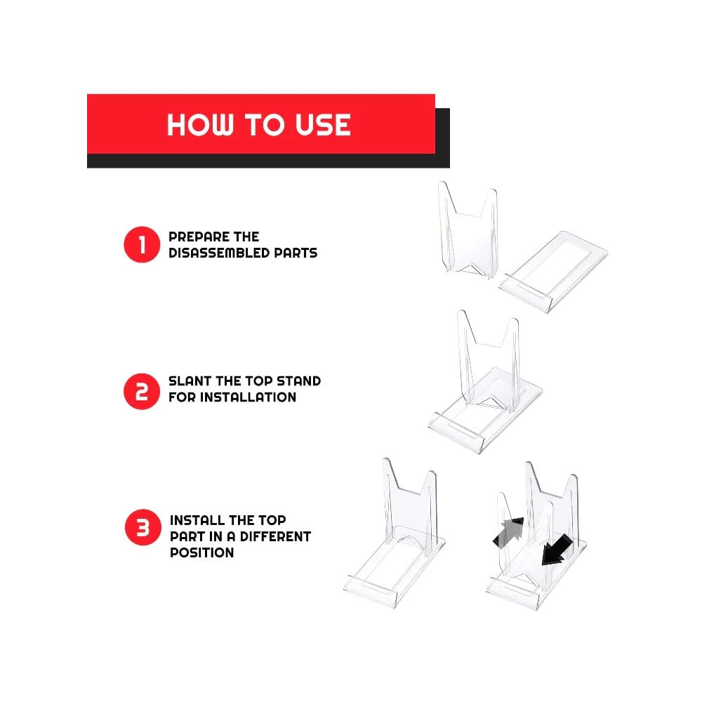 Display Stand 6er-Pack Verstellbar            