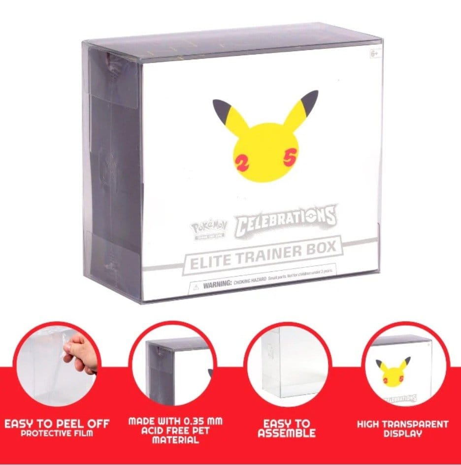 Evoretro PET Gehäuse 1er-Pack für Pokémon ETB