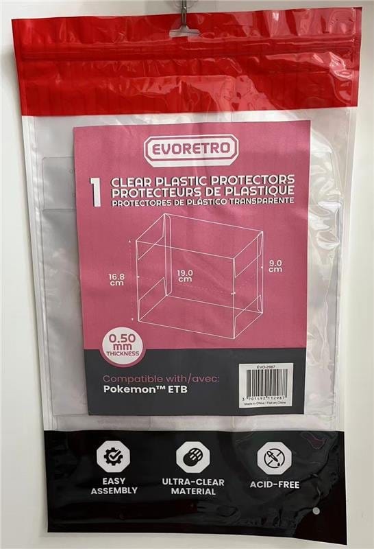 Evoretro PET Gehäuse 1er-Pack für Pokémon ETB