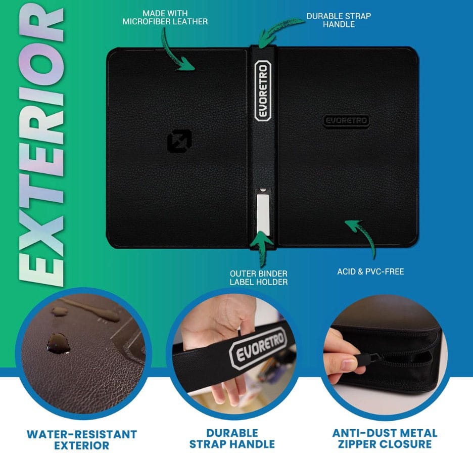 Evoretro Shield+ Topload Album Compact 96 Karten Black 
