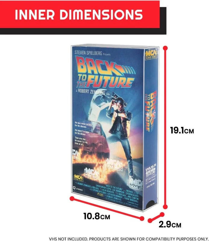 PET Gehäuse 25er-Pack für VHS Kassetten  