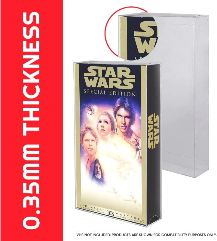 PET Gehäuse 25er-Pack für VHS Kassetten  