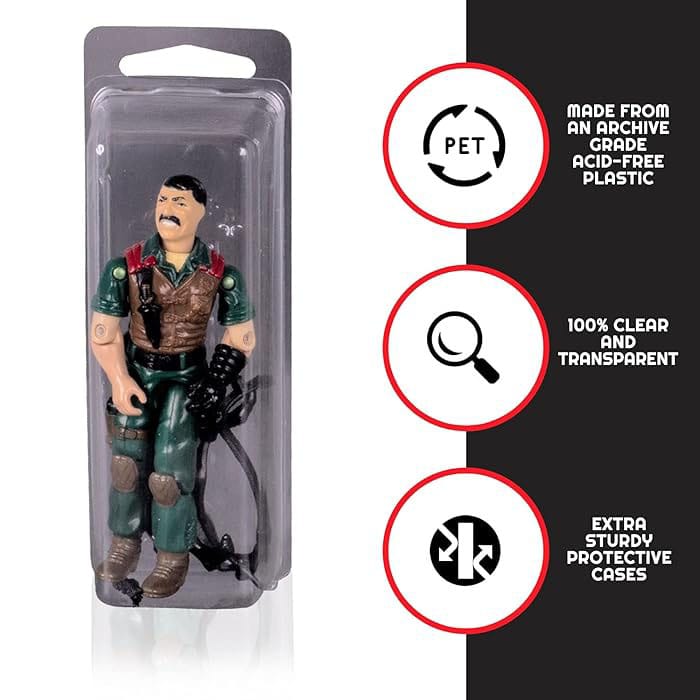 Clamshell PET Gehäuse 50er-Pack für Actionfiguren                      