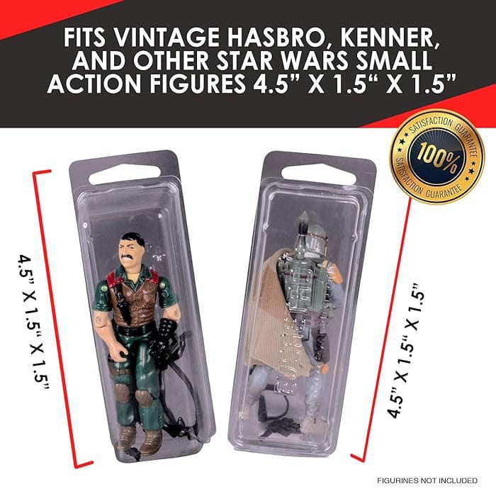 Clamshell PET Gehäuse 50er-Pack für Actionfiguren                      