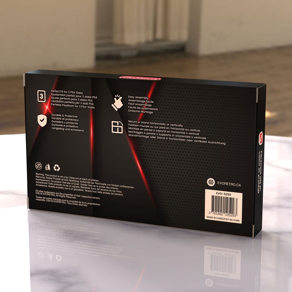 Evoretro Displayrahmen für 3 PSA Graded Cards