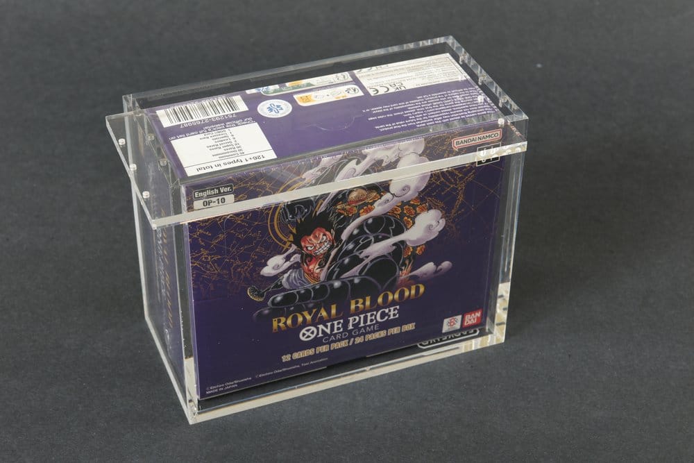 Evoretro Acryl Display Case für Bandai One Piece TCG Booster Box (Englisch)