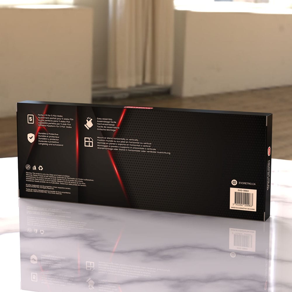 Evoretro Displayrahmen für 5 PSA Graded Cards  