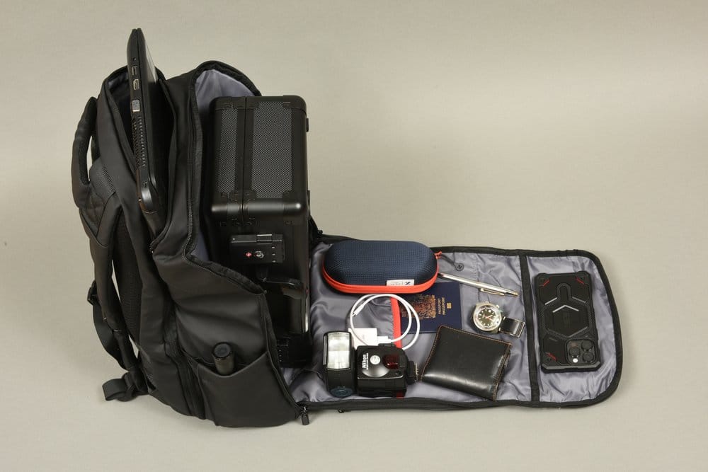 Evoretro Reiserucksack und Mini-Tragetasche Bundle Kit Schwarz