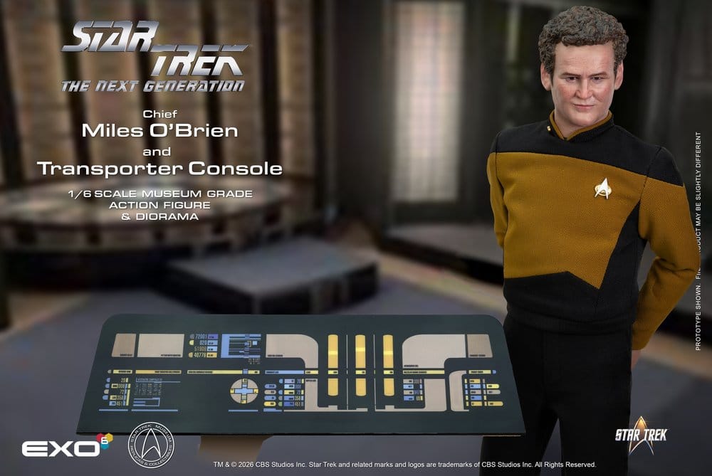 Star Trek: Das nächste Jahrhundert Actionfigur 1/6 Chief Miles O'Brien with Transporter Console 30 cm